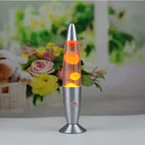Futuristische Orange Lavalampe Mit Schalter, Tischlampe