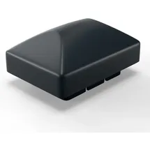 qualinos 10x Qualinos Pfostenkappe 60×40 mm Runddach Anthrazit 7016 für Zaunpfosten Rechteckrohr UV-stabilisiert Made in Germany
