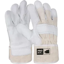 Arbeitshandschuhe | Rindspaltleder | 10-XL | 24 Paar | Gartenhandschuhe