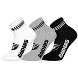 NFL 3er Pack Quarter Socken Schwarz/Weiß 35-38