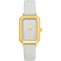 Quarzuhr S.OLIVER, weiß, Armbanduhren, Damen, Armbanduhr, Damenuhr