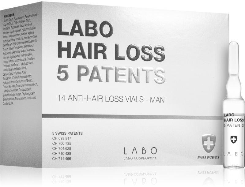 Labo Hair Loss 5 Patents Intensivkur gegen Haarausfall für Herren 14x3,5 ml