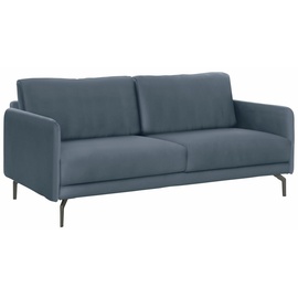 HÜLSTA sofa 2-Sitzer »hs.450«, Armlehne sehr schmal, Alugussfüße in umbragrau, Breite 150 cm, blau