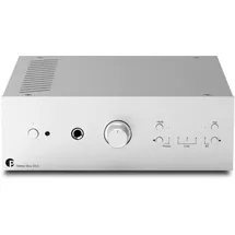 Pro-Ject Stereo Box DS3, Leistungsstarker Stereo-Vollverstärker mit Bluetooth 5, MM/MC Phono Eingang, 3X Line Eingänge, Köpfhörerverstärker (Silber)