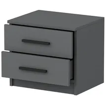 [en.casa] Nachtschrank Fanø 50 x 47 x 40 cm Grau
