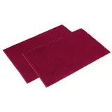 WohnDirect Badematten Set 2 teilig - Beere 50 x 80 cm - rutschfest & Waschbar - Badvorleger, Badezimmerteppich, WC Vorleger