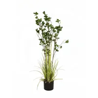 Europalms Immergrünstrauch mit Gras, Kunstpflanze, 120 cm