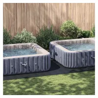 VidaXL Rechteckige Poolabdeckung Schwarz PVC 750 x 372 cm