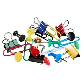 GOWI Büroklammern Sortimentbox 416 teilig farbsortiert kunststoffüberzogen, 416 St.