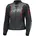 Lederjacke Schwarz/Neonrot 38