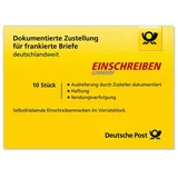 SOENNECKEN NEUTRALWARE 161036800 Briefmarke Einschreiben/E inwurf national 10St. Frankie