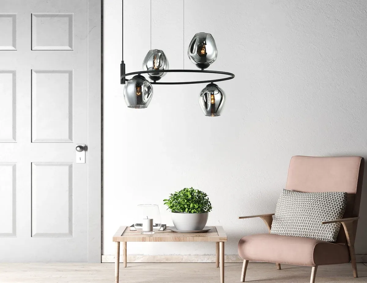 Italux MDM-4045-4 BK+SG Roxane | 40W E27