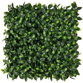 Costway 4 Stück Künstliche Hecke Pflanzenwand 50 x 50 cm, Grün