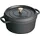 Staub Cocotte 18 cm rund schwarz