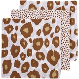 Meyco Baby Swaddle - Cheetah, Panther Camel - 120x120cm - 2er Pack