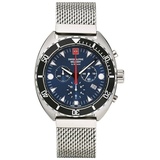 Swiss Alpine Military Herren Uhr 70669135 Silberfarben