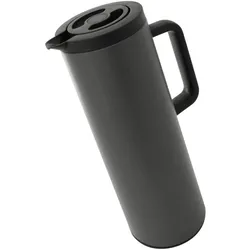 Isolier Thermo Kanne dobman 1 Liter Thermoskanne Kaffeekanne dunkelgrau