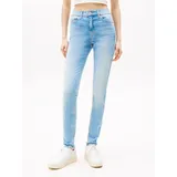 Tommy Hilfiger Tommy Jeans Damen, Jeans, Hose Nora skinny Mid Rise blau (denim Light), 30W/32L - 32W / 30L