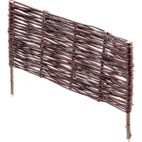 Kadax Palisade aus Weide natürlicher Weidenzaun, 1 Stück, 60x40cm