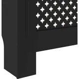 vidaXL MDF Heizkörperverkleidung Schwarz 78 cm