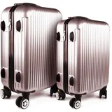 Hti-Living High Level Koffer-Set 2-tlg. rosa