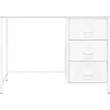 vidaXL Schreibtisch Industrie-Stil Weiß