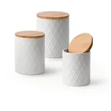 MiaMio Vorratsdosen Set 3-teilig weiß