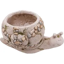 Trendline Deko Pflanztopf Schnecke 24 x 43 x 22,5 cm grau