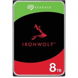 Seagate IronWolf 8TB HDD 3.5 Zoll NAS Festplatte SATA 6Gb/s 7200rpm Recertifi...
