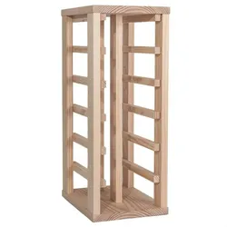 Wellhome Regal-Weinregal für 12 Flaschen – unbehandelte Oberfläche