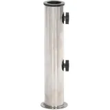 vidaXL Schirmständer Edelstahl Ø 38/48 mm Silber