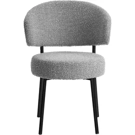 LeGer Home by Lena Gercke Esszimmerstuhl Sölve Boucle grau 2er Set