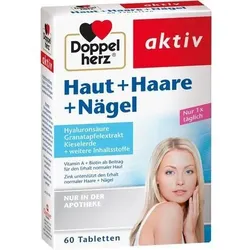 DOPPELHERZ Haut+Haare+Nägel Tabletten 60 St