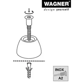 Wagner EH 5200 Schwarz 5 x 3 cm