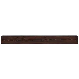 Vevor Kaminsims Naturholz 152,4 x 20,3 x 15,2 cm Tragkraft 22,7 kg Braun