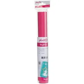 plottiX Vinylfolie permanent 1 Rolle 31,5 cm x 1 m rot
