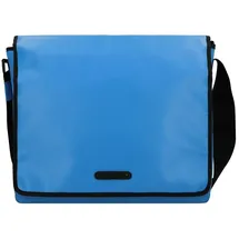 GREENBURRY Upcycled Tarpaulin Messenger 40 cm Laptopfach in blue | Gr.: onesize