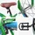 vidaXL Kinderfahrrad 18 Zoll RH 0 cm Grün