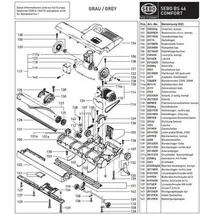 Sebo Bürstenwalze für 450/460 Schwarz/Grün