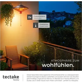 Tectake Solaris Infrarotheizstrahler Orbit 2,5 kW schwarz
