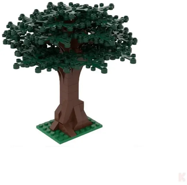 ST-99004 Klemmbausteine Großer Baum dunkelgrün