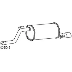 IMASAF Endschalldämpfer FIAT 24.33.27 51801440,51796252 Endtopf,Auspuff Endtopf,Nachschalldämpfer,ESD