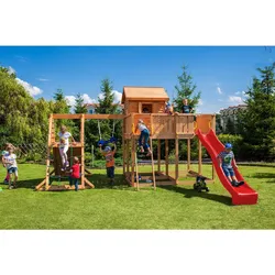FUNGOO Spielturm Klettergerüst My_SPACE_XL  in versch. Ausführungen Spielplatz Holzschaukel