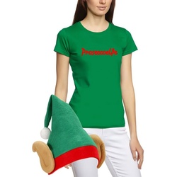 coole-fun-t-shirts Kostüm Elfen Kostüm Prosecco Elfe Damen Karneval XXL