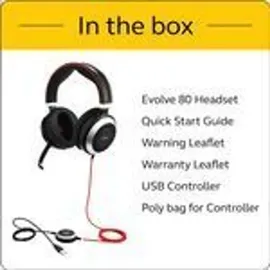 JABRA Evolve 80 UC Duo