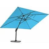 Sonnenschirm 3m x 4m, Aluminium; UV-Schutz; inkl. Regencover