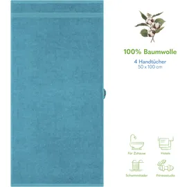 hammetex Handtuchset 4-tlg. blau