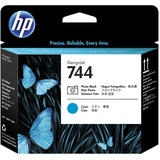 HP 744 photo schwarz/cyan