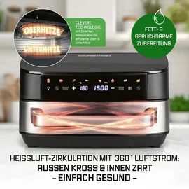 GOURMETmaxx AirGenius Heißluftfritteuse 7 L schwarz