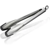GEFU Capto Kochzange 33 cm Edelstahl/Silikon schwarz/silber